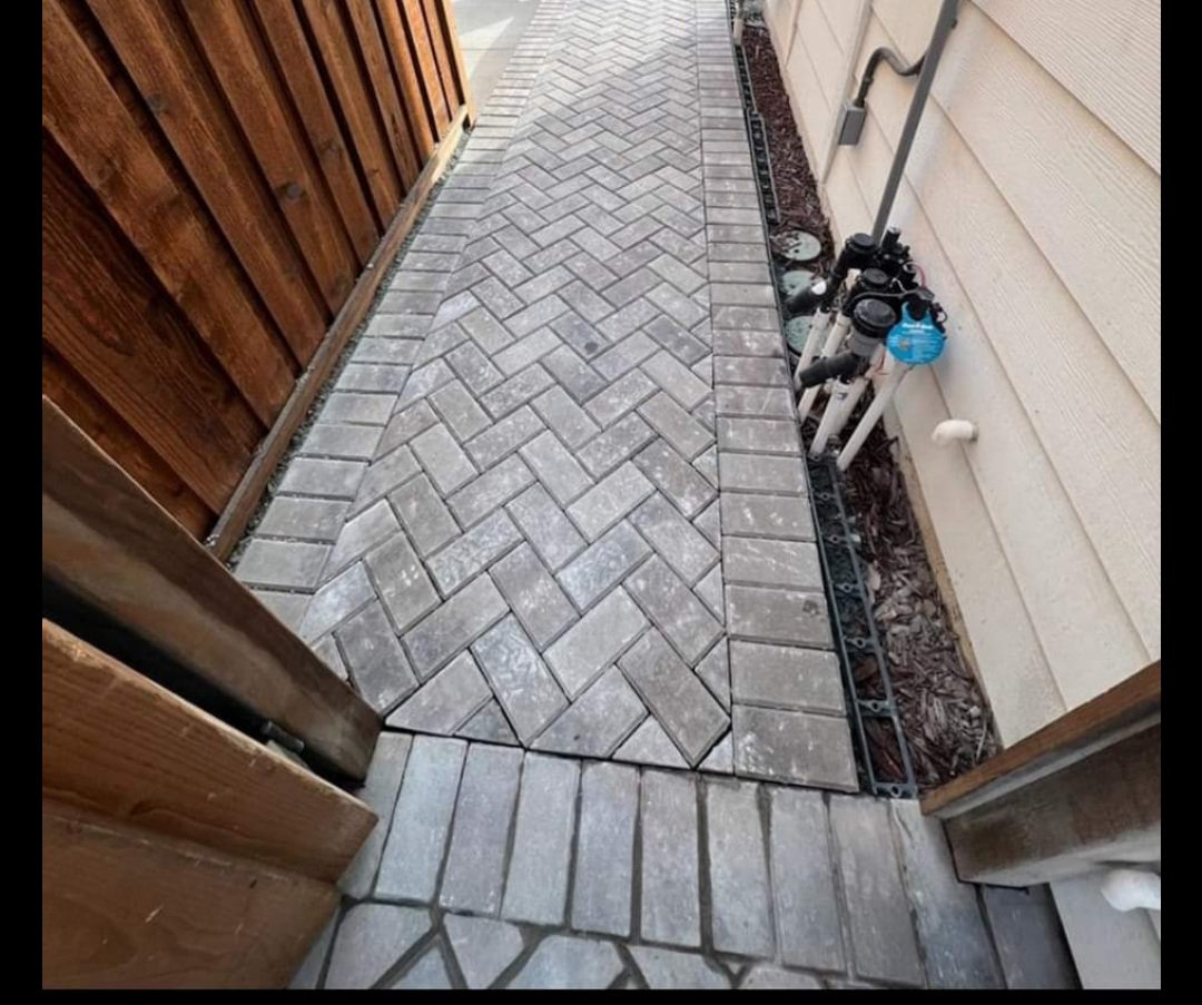 Large pavers Central Coast project